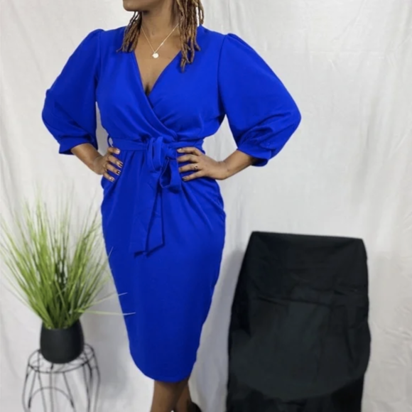 Royal Blue Midi Dresses